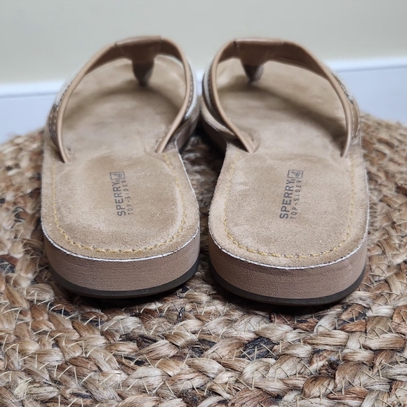 SPERRY Women's Top-Sider Riverside Thong Sandals in Linen - Picture 6 of 11